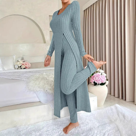 Olivia Ribbed Two-Piece Set